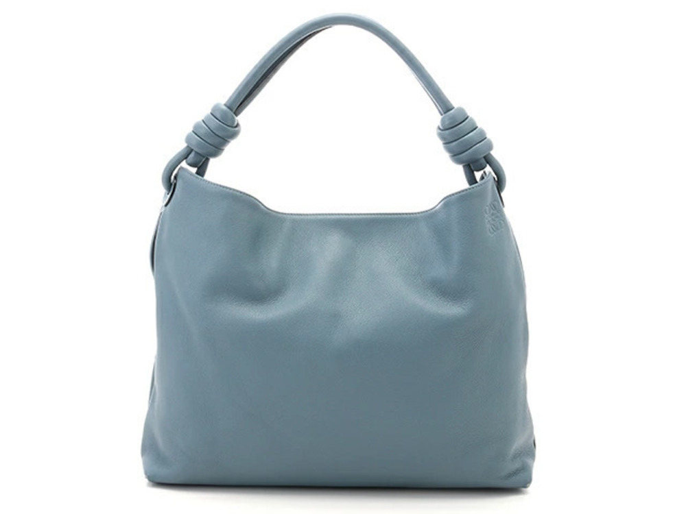 Loewe Flamenco Hobo Bag Shoulder Calfskin Blue